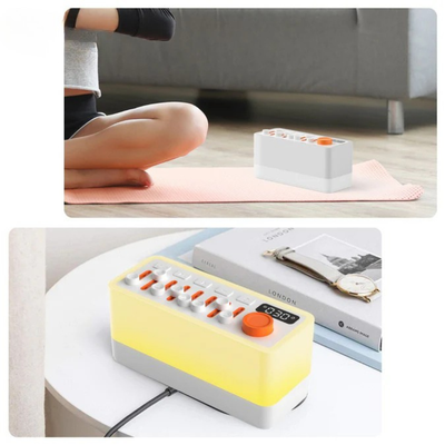 DreamGlow - Enceinte Bluetooth avec veilleuse et fonction réveil