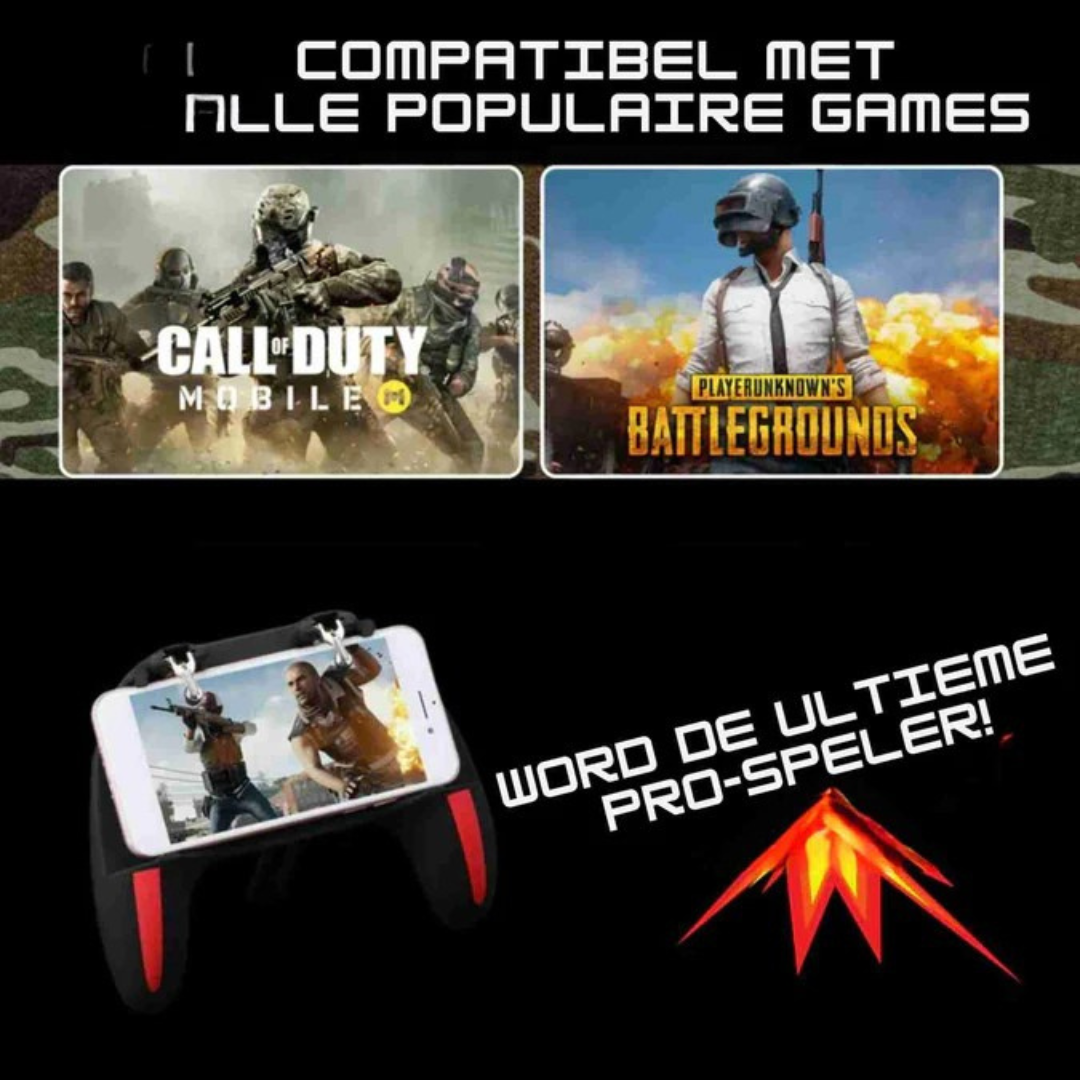 GameFlex H10 - Mobile Gaming Controller - FPS grip met koeling en oplaadfunctie