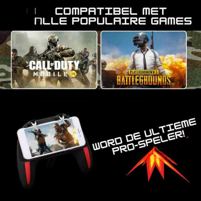 GameFlex H10 - Mobile Gaming Controller - FPS grip met koeling en oplaadfunctie