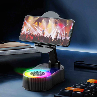 SoundMate - Enceinte à induction avec batterie externe et support