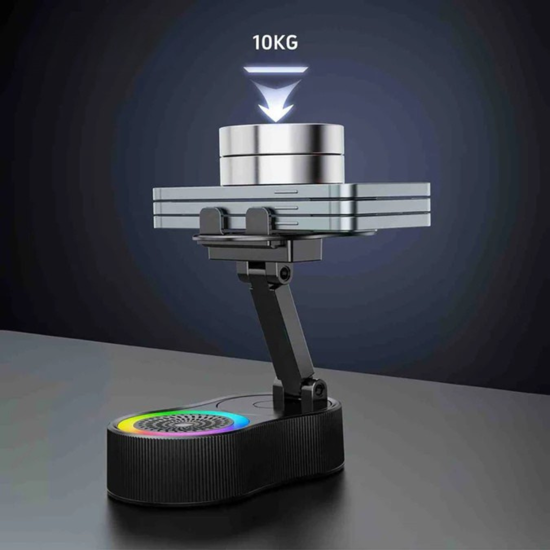 SoundMate - Enceinte à induction avec batterie externe et support