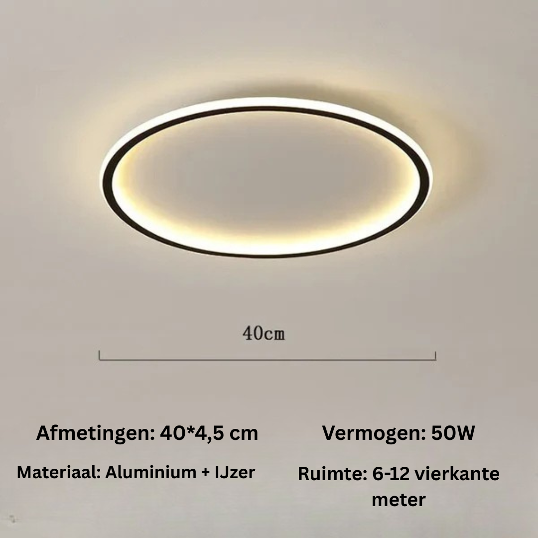 Plafondlamp - Scandinavische Ronde LED Lamp - Lumivane