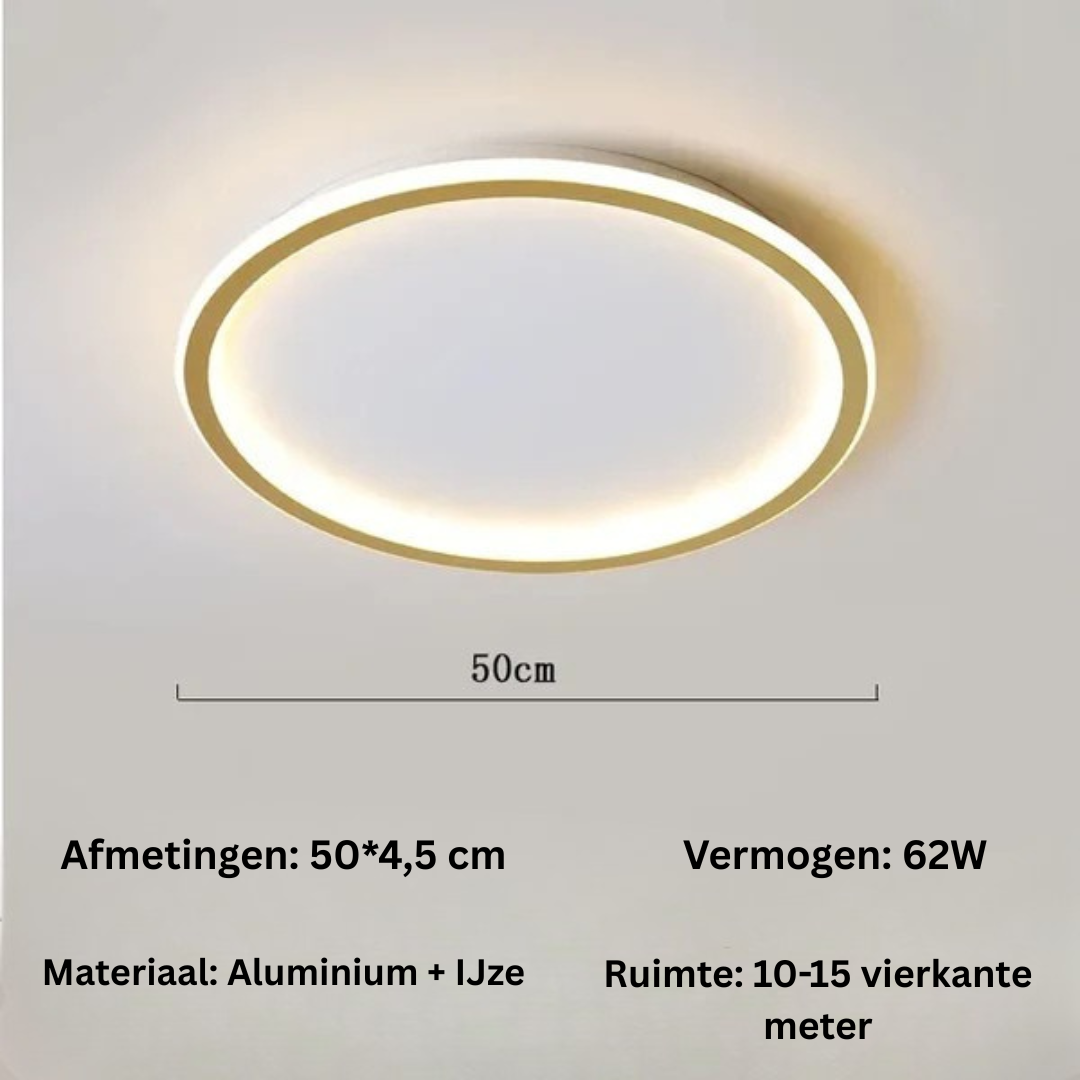 Plafondlamp - Scandinavische Ronde LED Lamp - Lumivane