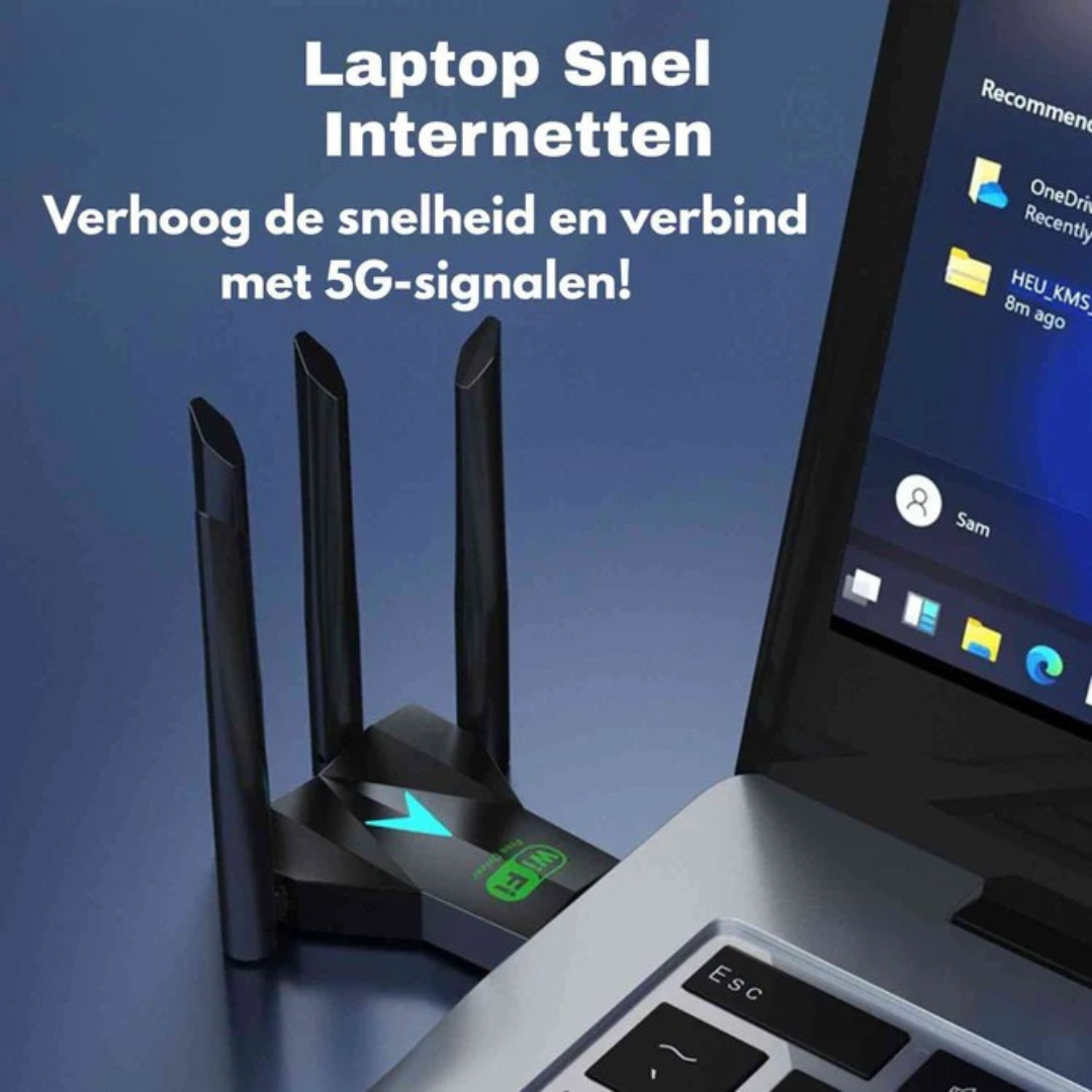 AeroLink - Adaptateur USB wifi bi-bande avec 4 antennes