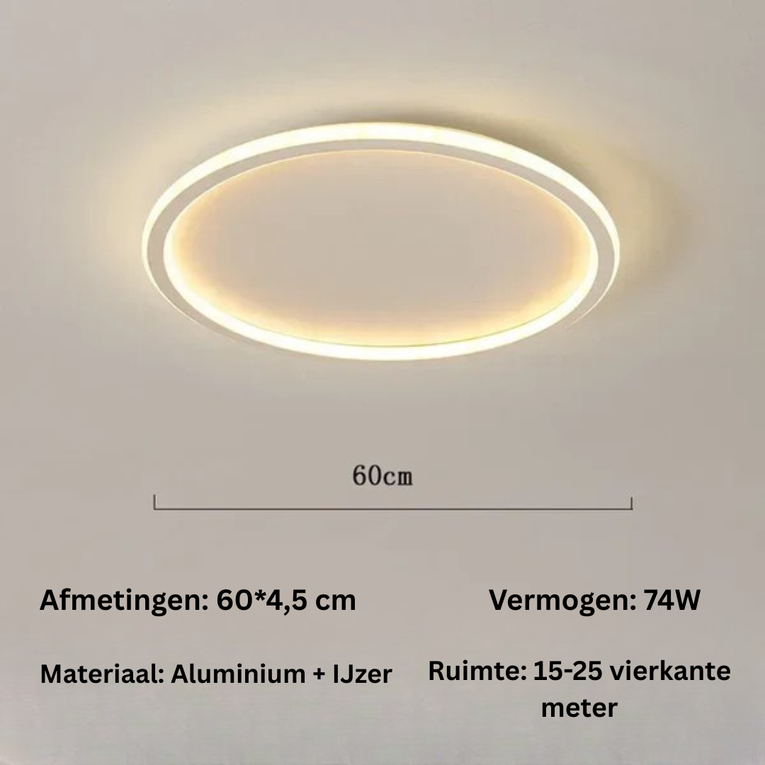 Plafondlamp - Scandinavische Ronde LED Lamp - Lumivane