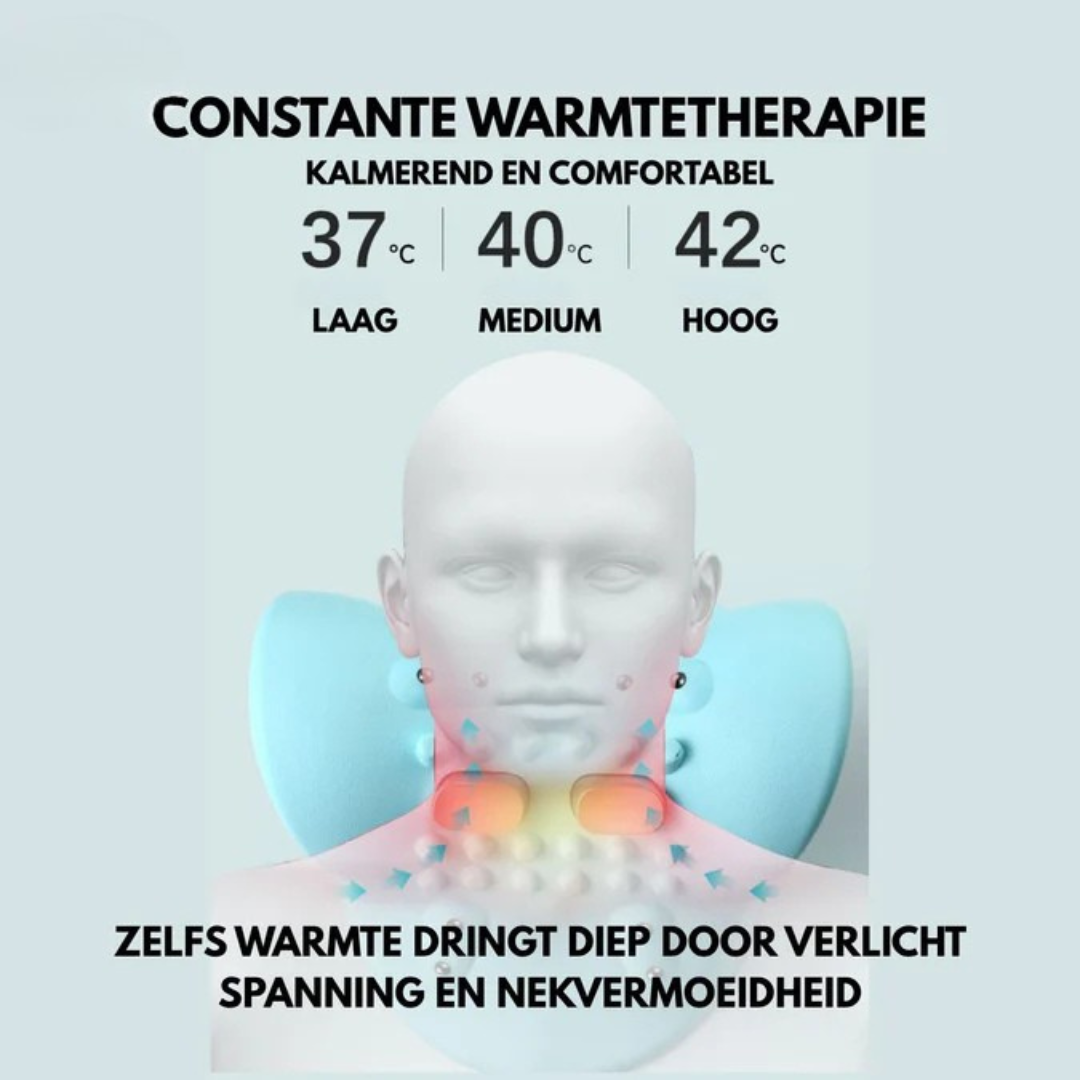 NeckEase - Coussin de massage cervical avec EMS et chaleur
