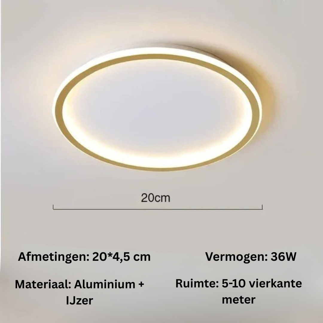 Plafondlamp - Scandinavische Ronde LED Lamp - Lumivane