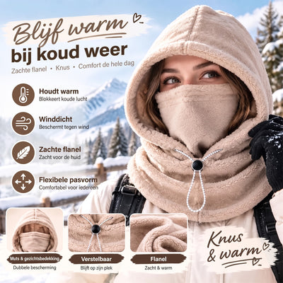 Norway Fleece Muts gedragen bij koud weer