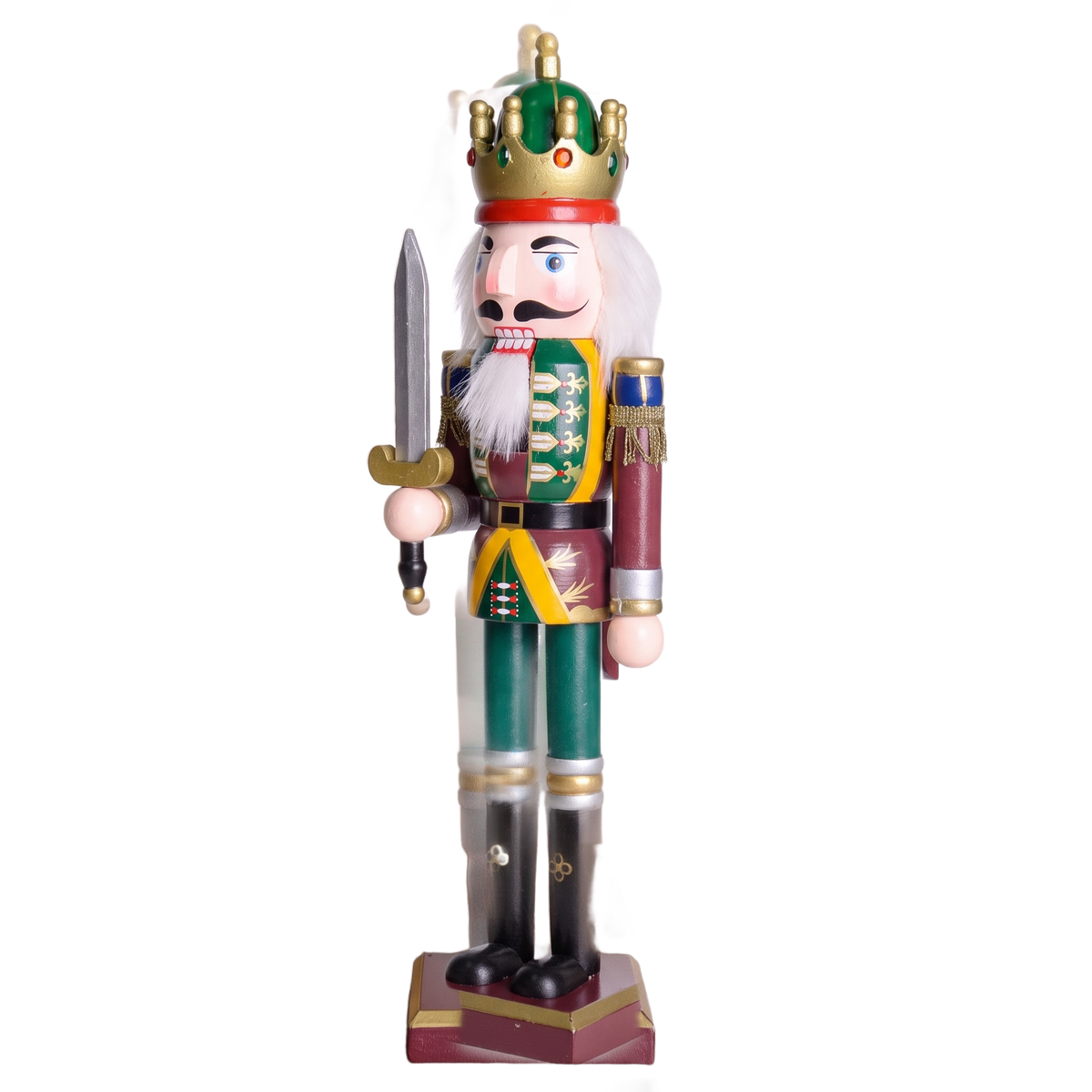 Notenkraker Set van 4 – Houten Soldaten 30 cm in Vintage Stijl (4)