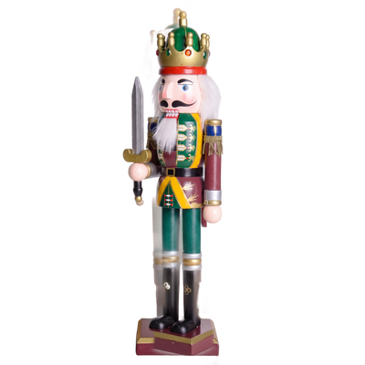 Notenkraker Set van 4 – Houten Soldaten 30 cm in Vintage Stijl (4)