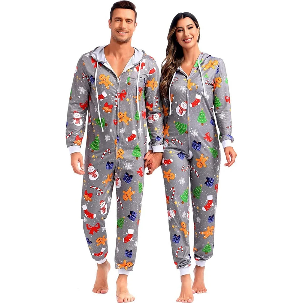 Onesie Volwassenen Grijs