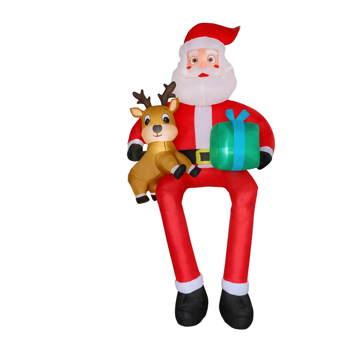 Opblaasbare Kerstman met Rendier – 290 cm met LED-Verlichting (3)