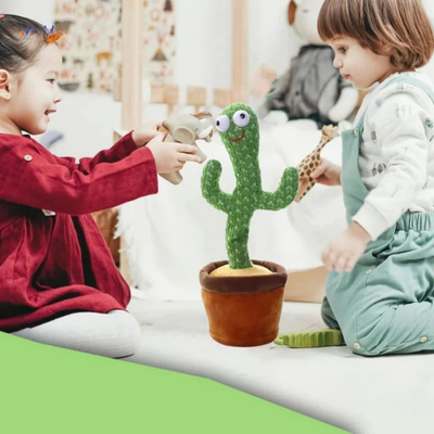 Cactus - Peluche interactive dansante avec LED | HappySprout