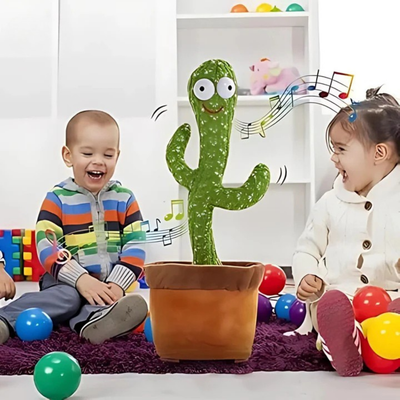 Cactus - Peluche interactive dansante avec LED | HappySprout