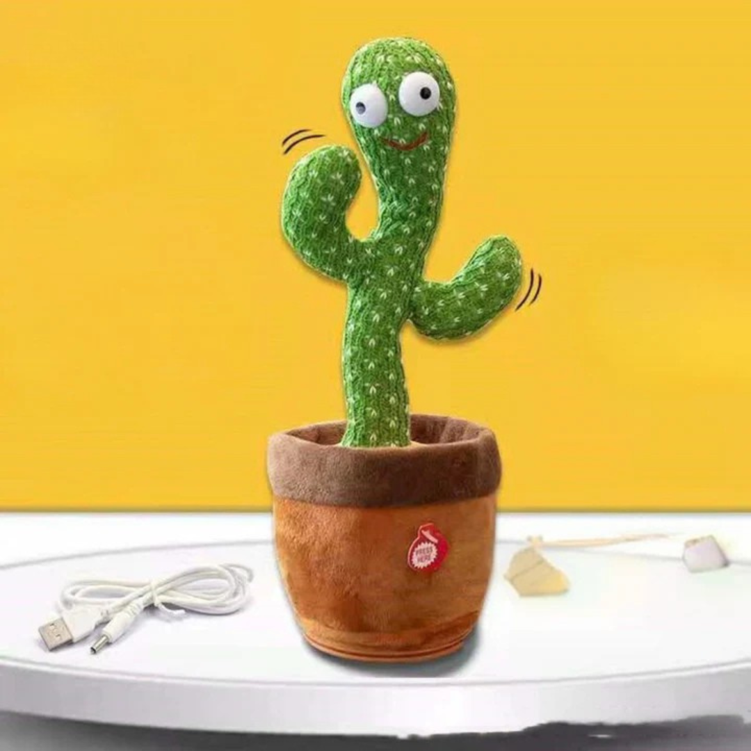 Cactus - Peluche interactive dansante avec LED | HappySprout