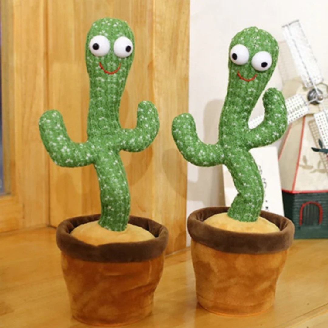 Cactus - Peluche interactive dansante avec LED | HappySprout