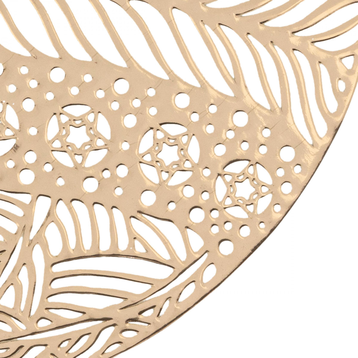 Placemat Kerst – Gouden Placemats in de Vorm van een Kerstbal (3)