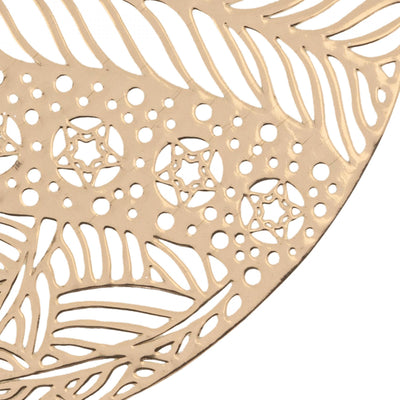 Placemat Kerst – Gouden Placemats in de Vorm van een Kerstbal (3)