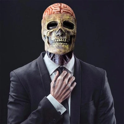 Halloween Doodshoofd Masker met Hoed