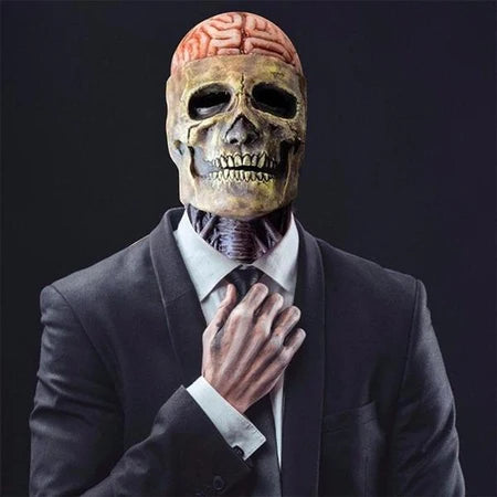 Halloween Doodshoofd Masker met Hoed