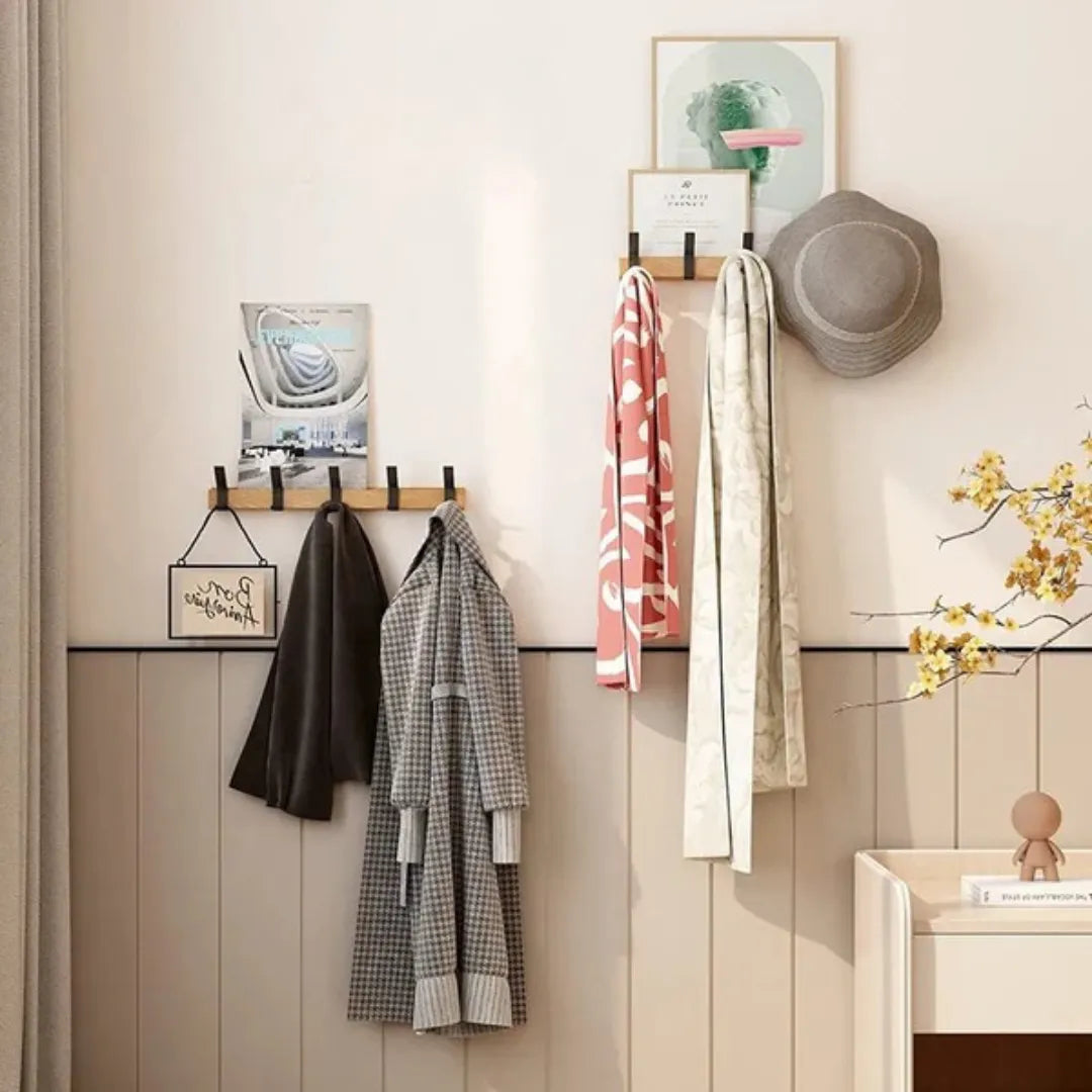 Porte-manteau mural - Crochets mobiles au design scandinave