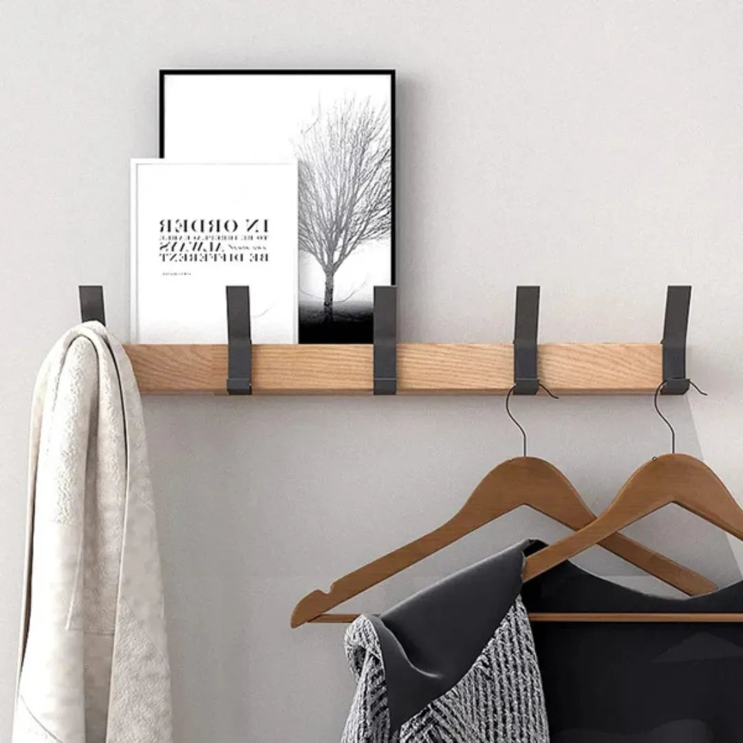 Porte-manteau mural - Crochets mobiles au design scandinave