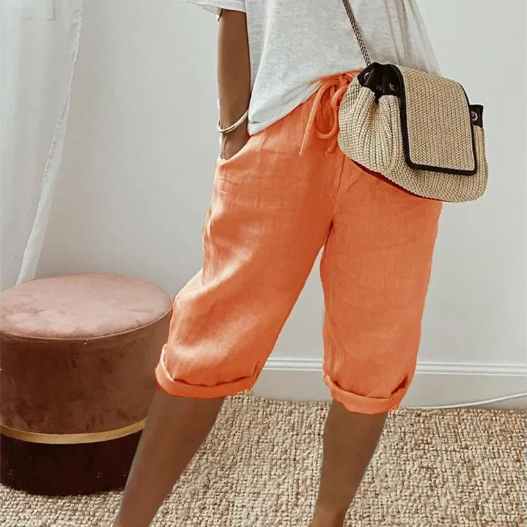 Solvera - Short - Short Stretch Confortable pour les Journées d'Été