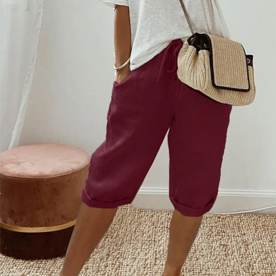 Solvera - Short - Short Stretch Confortable pour les Journées d'Été