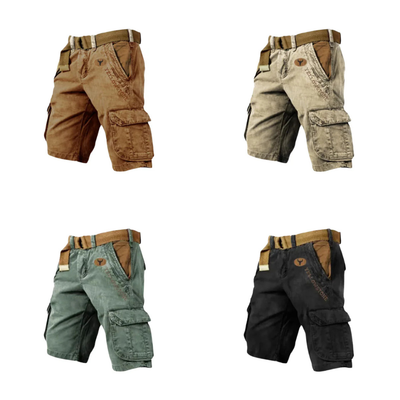 Short Cargo - Short de Travail Robuste à 6 Poches et Confortable - 1+1 Gratuit