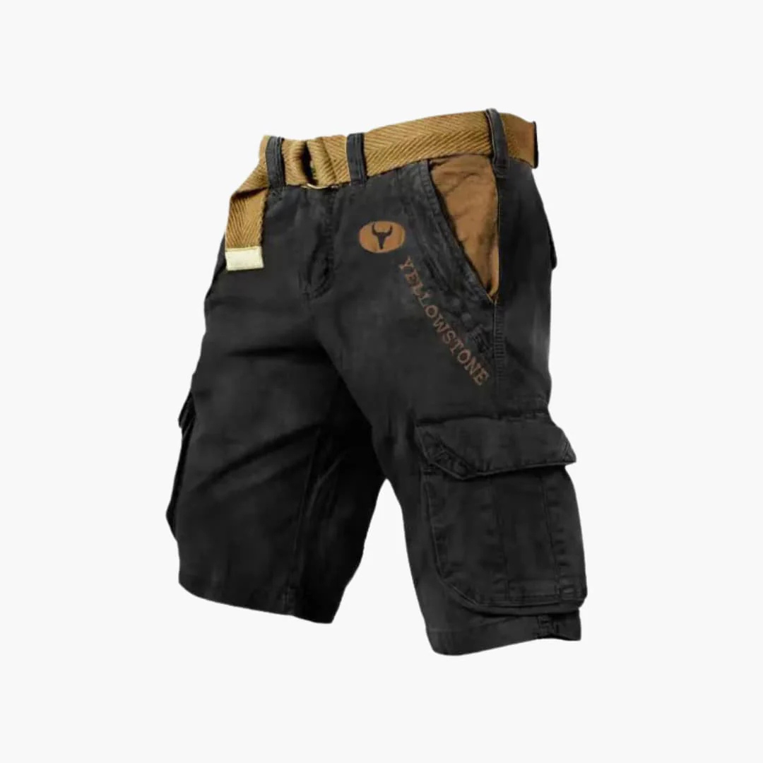 Short Cargo - Short de Travail Robuste à 6 Poches et Confortable - 1+1 Gratuit
