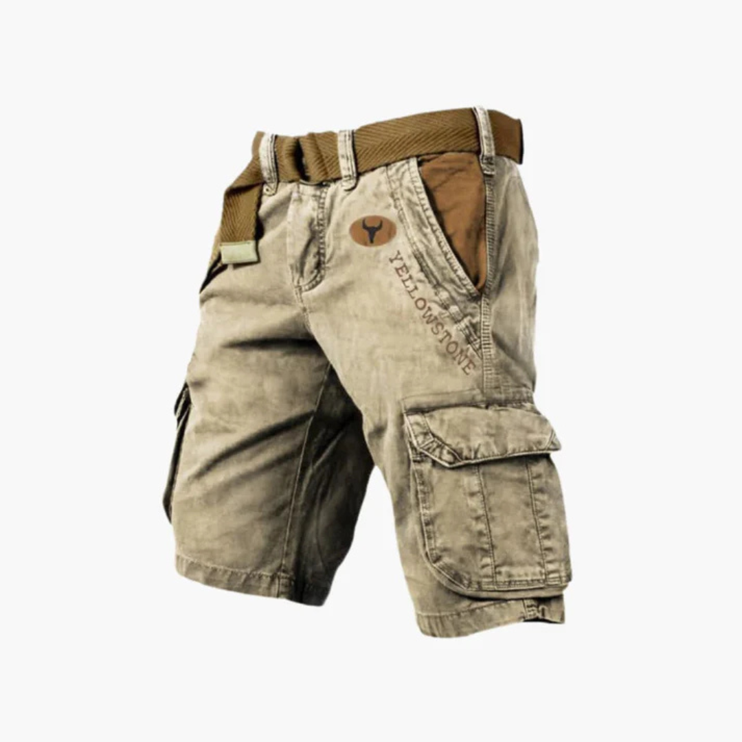 Short Cargo - Short de Travail Robuste à 6 Poches et Confortable - 1+1 Gratuit