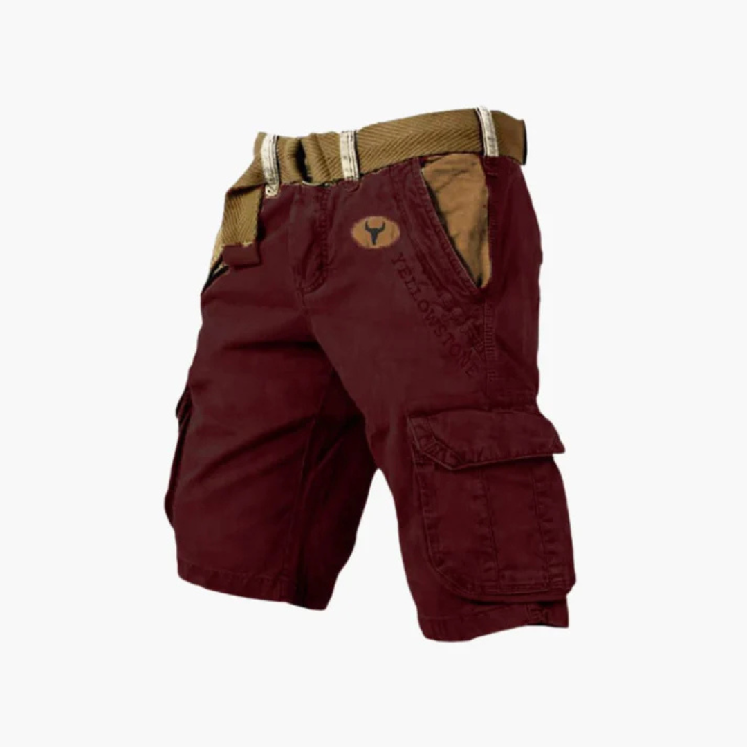 Short Cargo - Short de Travail Robuste à 6 Poches et Confortable - 1+1 Gratuit