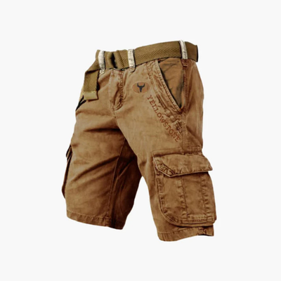 Short Cargo - Short de Travail Robuste à 6 Poches et Confortable - 1+1 Gratuit