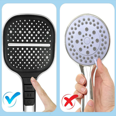 HydroVexa - Pommeau de douche - Douche haute pression 3-en-1 avec bouton STOP