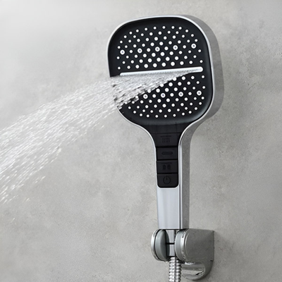 HydroVexa - Pommeau de douche - Douche haute pression 3-en-1 avec bouton STOP