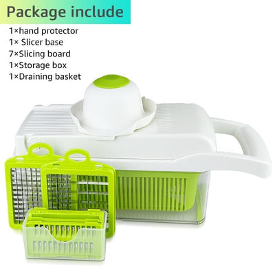 🌷 50% DE RÉDUCTION | Ensemble de 15 pièces coupe-légumes multifonctionnel – Coupe, Râpe et Hache super rapidement et sans effort | Sûr et lavable au lave-vaisselle