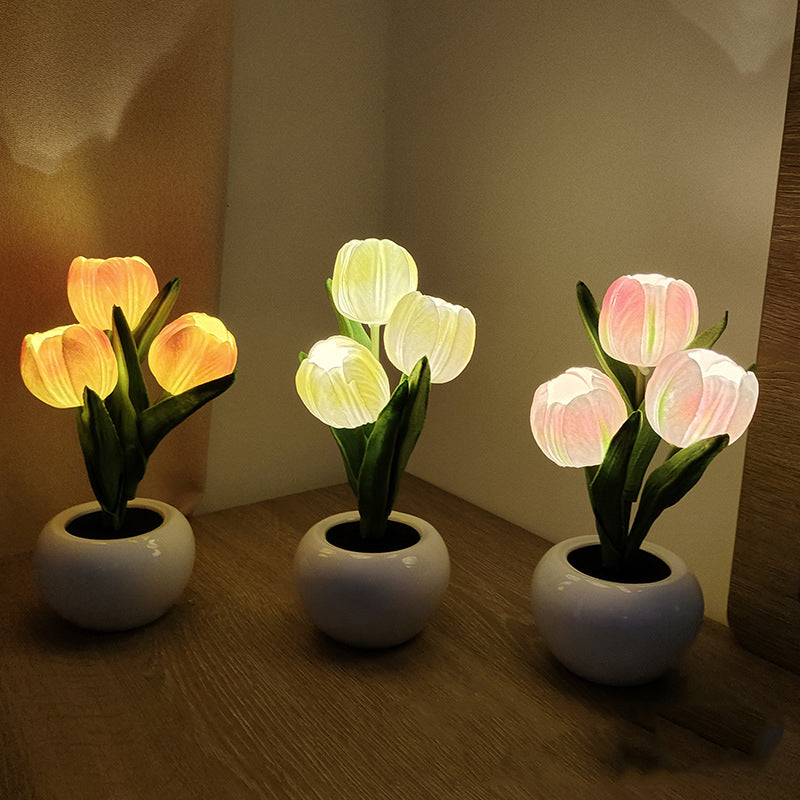 Tulpenlamp LED - Decoratief Geschenk van Liefde