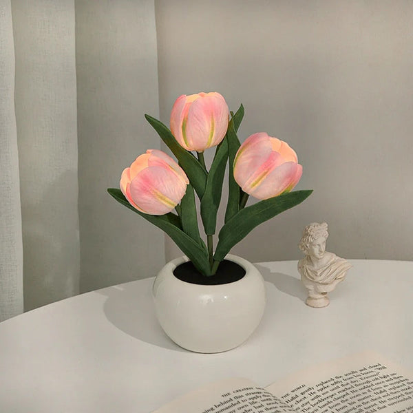 Tulpenlampe LED - Dekoratives Liebesgeschenk