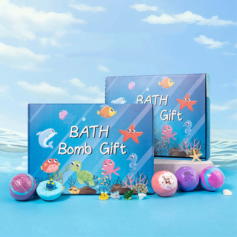 BathBomb - Coffret cadeau de 12 bombes de bain pour enfants