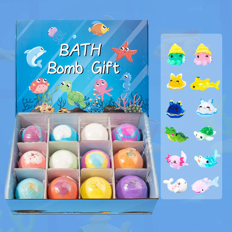 BathBomb - Coffret cadeau de 12 bombes de bain pour enfants