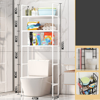 Étagère de rangement pour salle de bain et buanderie – sans perçage