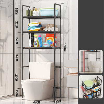 Étagère de rangement pour salle de bain et buanderie – sans perçage