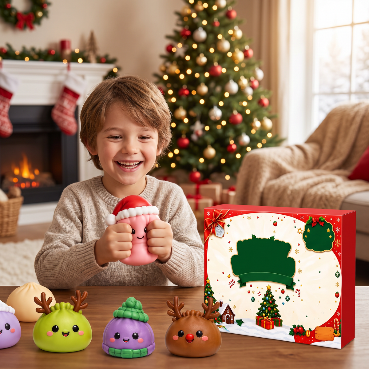 Squishy Adventskalender – 24 Zachte Knijpfiguurtjes om af te Tellen naar Kerst (2)