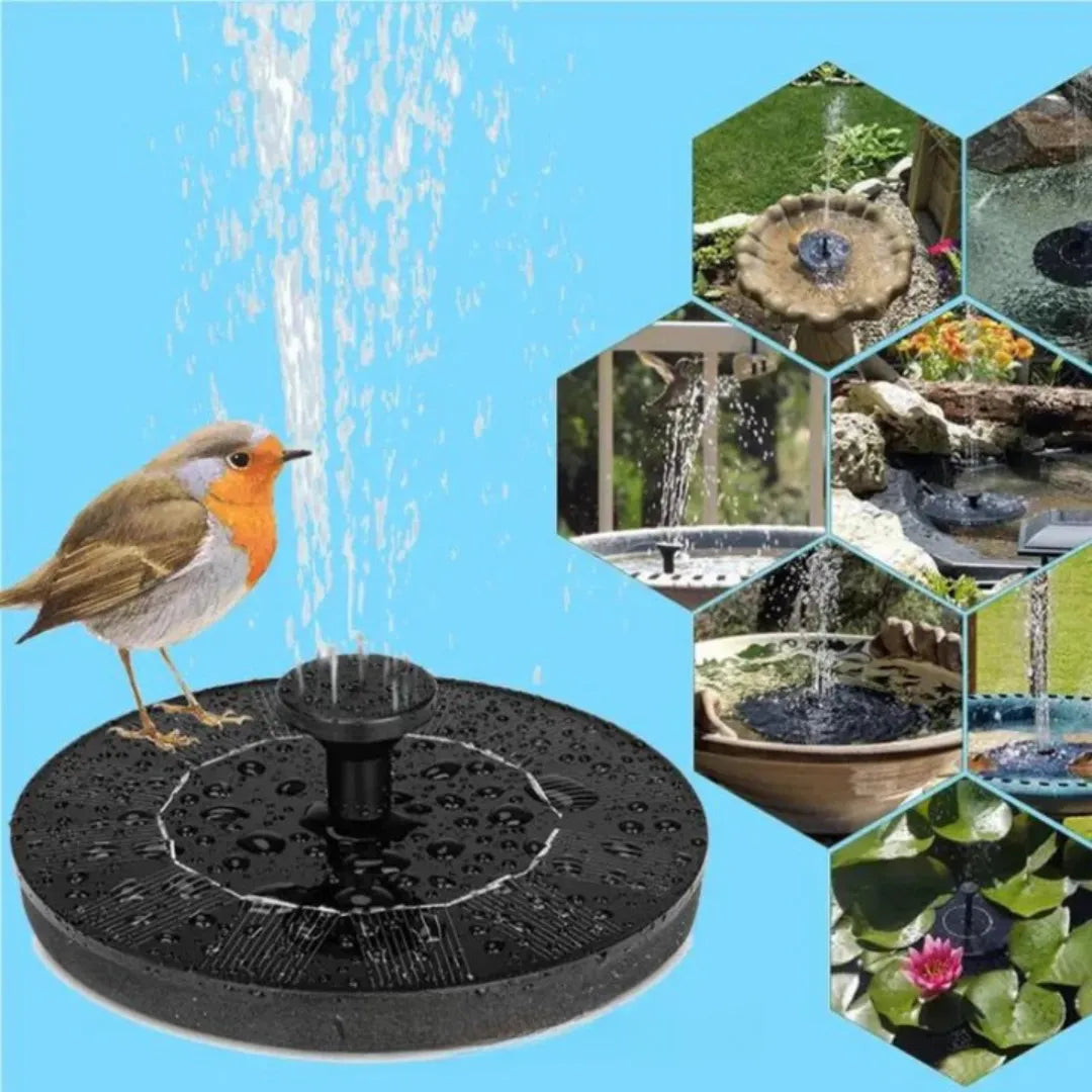Zonne Energie Fontein - Solar tuinfontein met waterstraal | AquaBloom