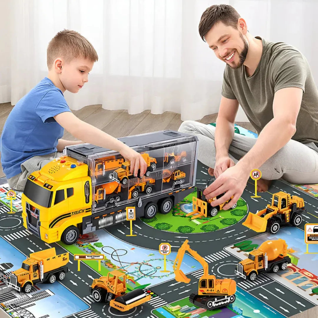 Coffret de construction BuildCraft Junior - Jeu éducatif avec véhicules et outils