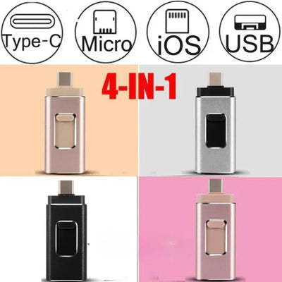 Flashdrive - USB | Stockage Téléphone Universel FlexiStore 4-en-1