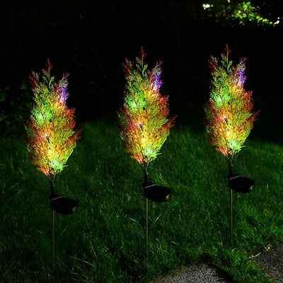 Verlichte Kerstboom Buiten – Solar Cipres Tuinlamp met 8 LED's, 74 cm (3)