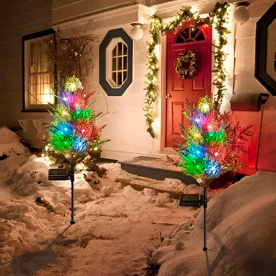 Verlichte Kerstboom Buiten – Solar Cipres Tuinlamp met 8 LED's, 74 cm (5)