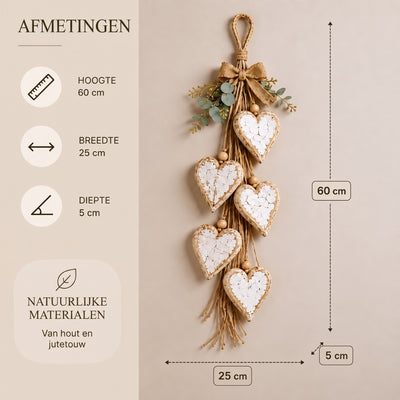 Wanddecoratie – Rustieke Houten Harten met Warme LED-Verlichting (7)