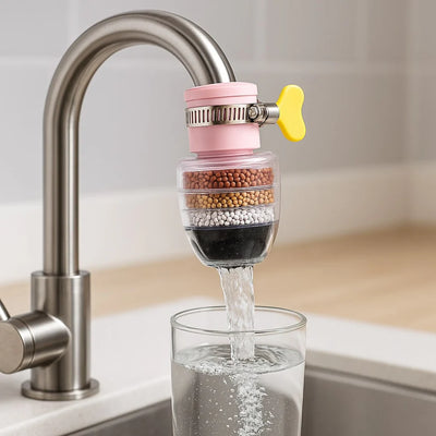 PureFlow Waterfilter - Schoner Drinkwater uit de Kraan - 1+1 GRATIS